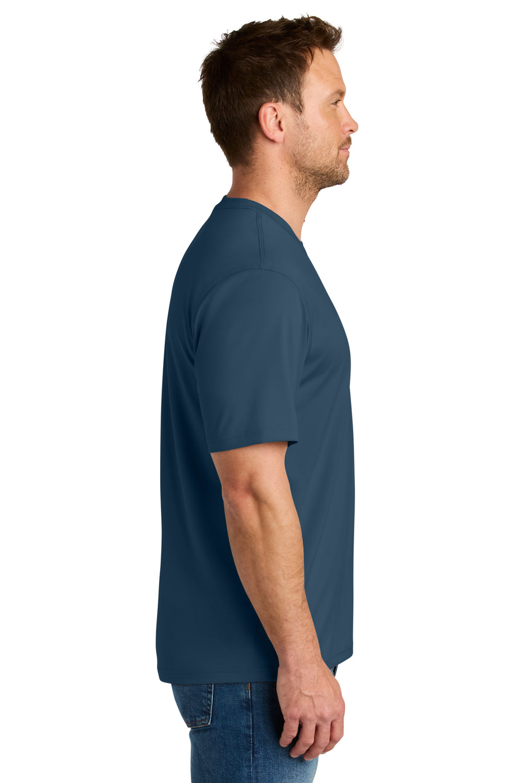 CornerStone Workwear Pro Short Sleeve Tee CS440 - Regatta Blue - side