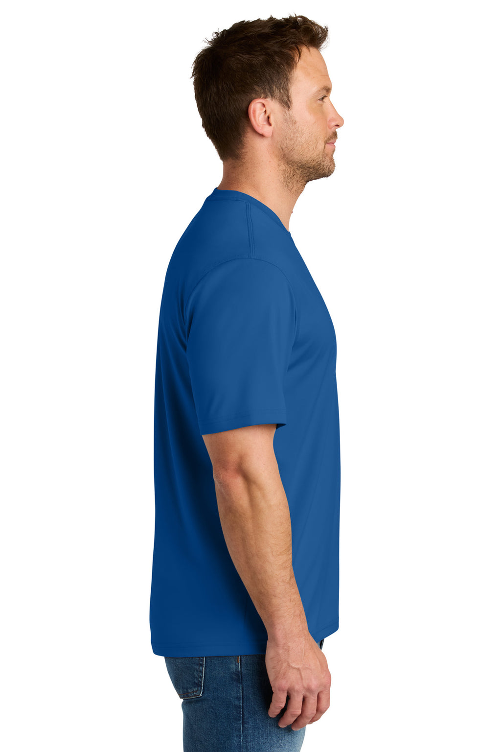 CornerStone Workwear Pro Short Sleeve Tee CS440 - Royal - side