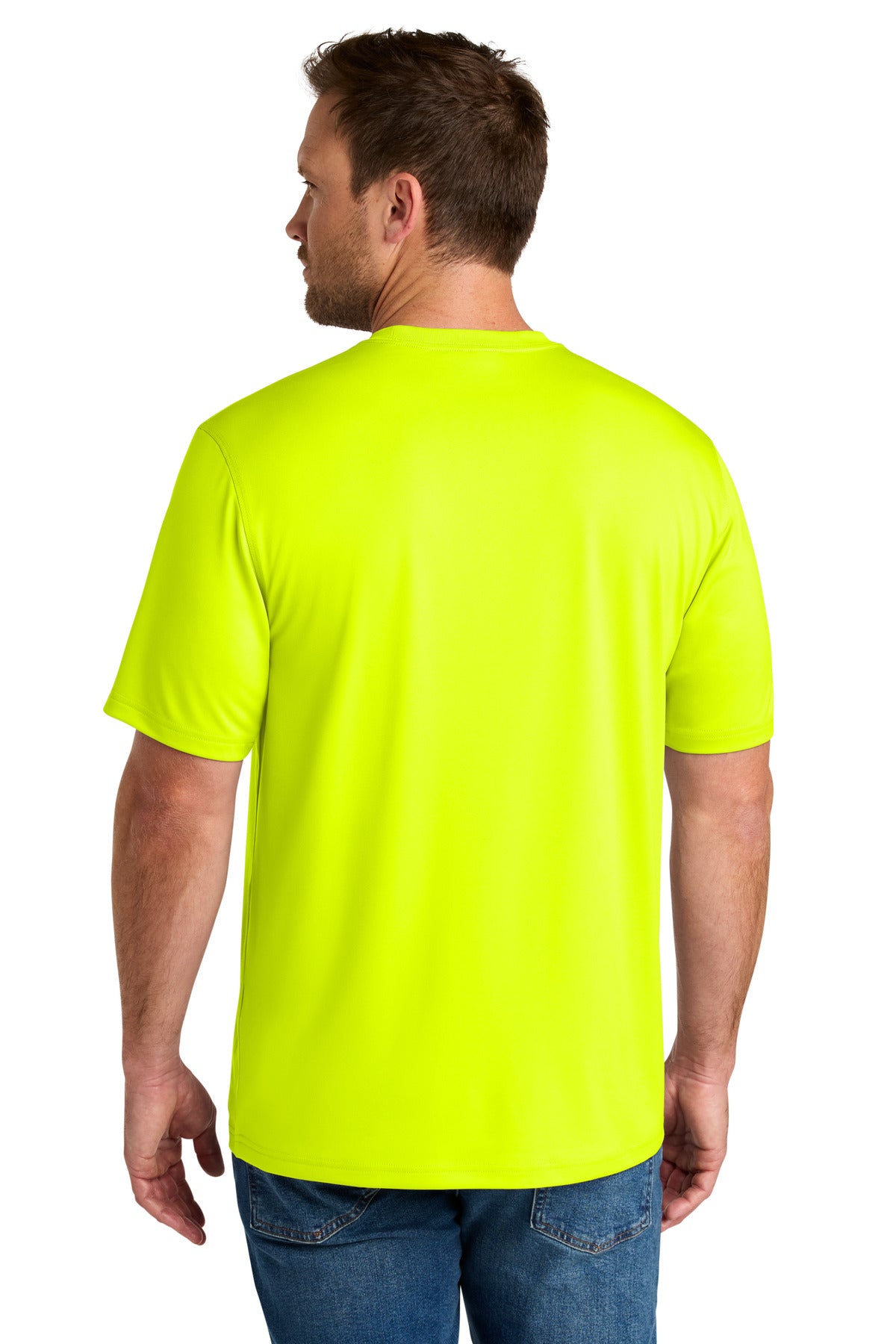 CornerStone Workwear Pro Short Sleeve Tee CS440 - Safety Yellow - back