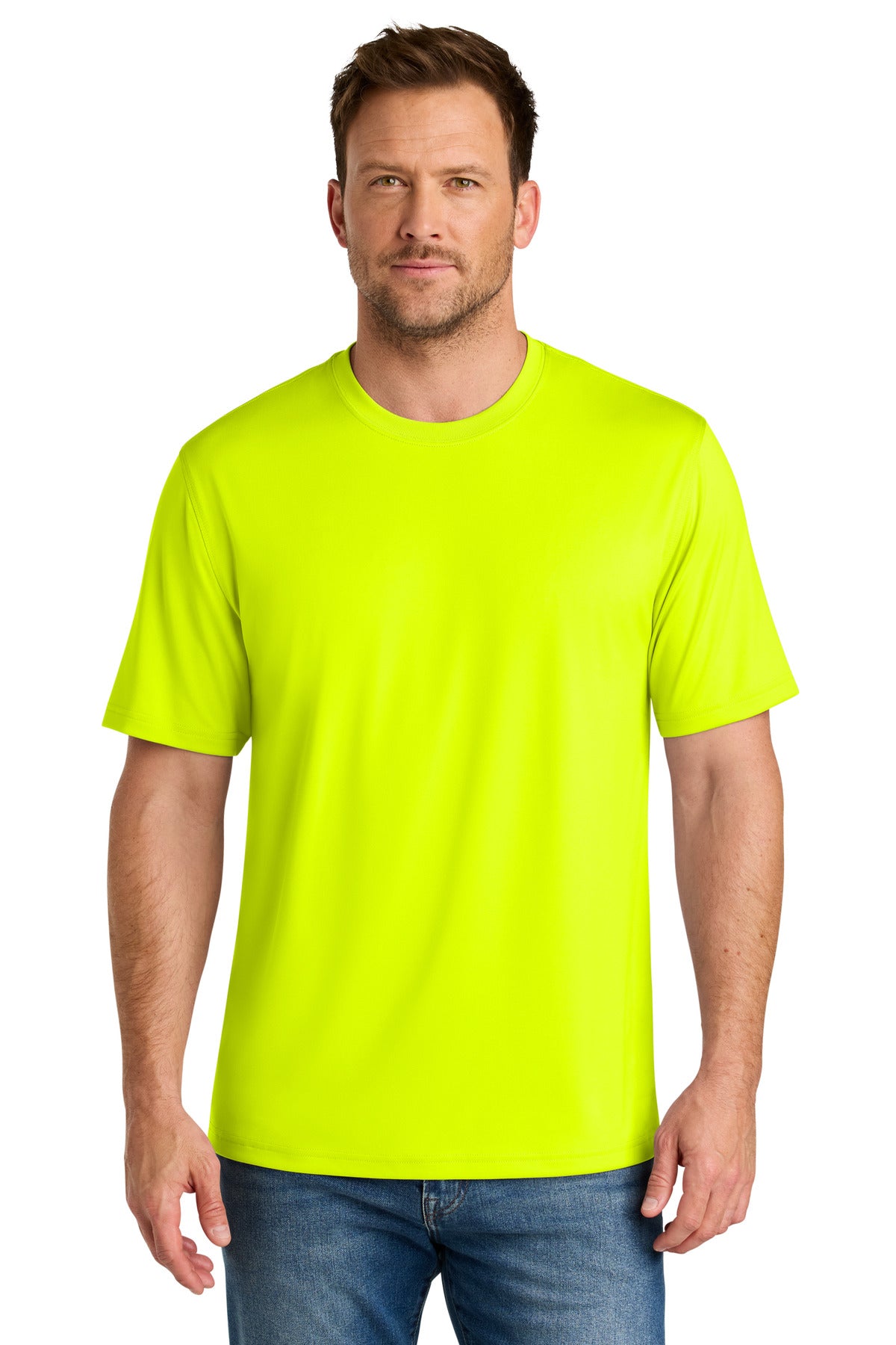 CornerStone Workwear Pro Short Sleeve Tee CS440 - Safety Yellow - front