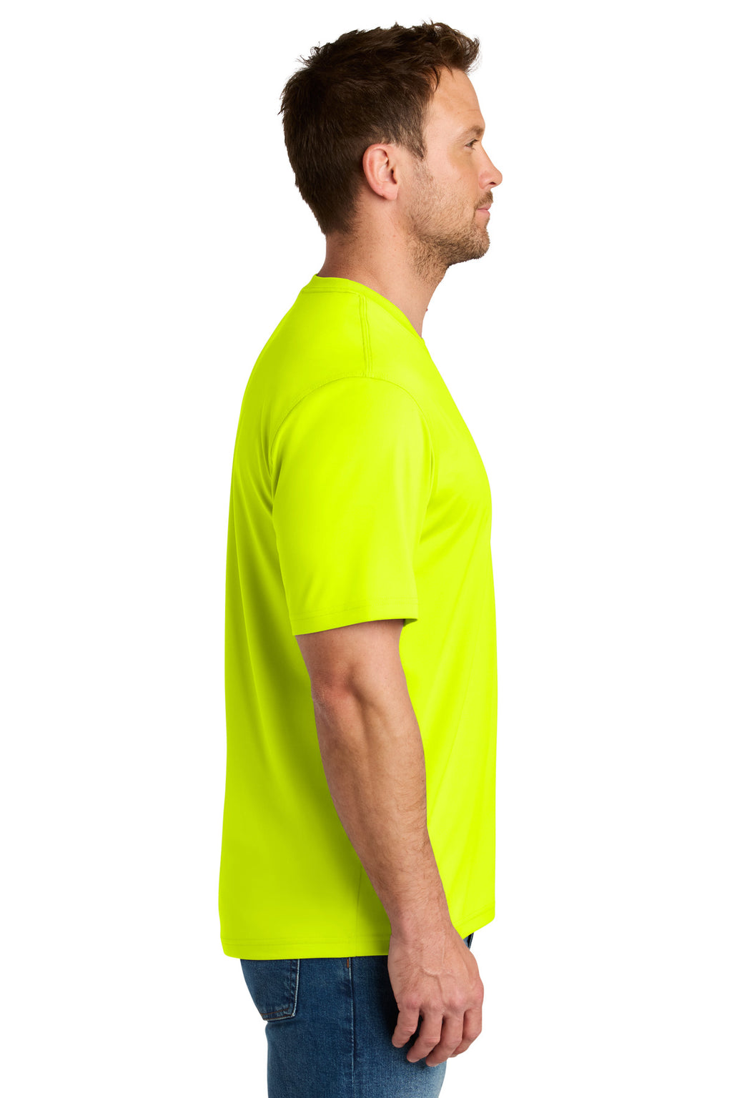 CornerStone Workwear Pro Short Sleeve Tee CS440 - Safety Yellow - side