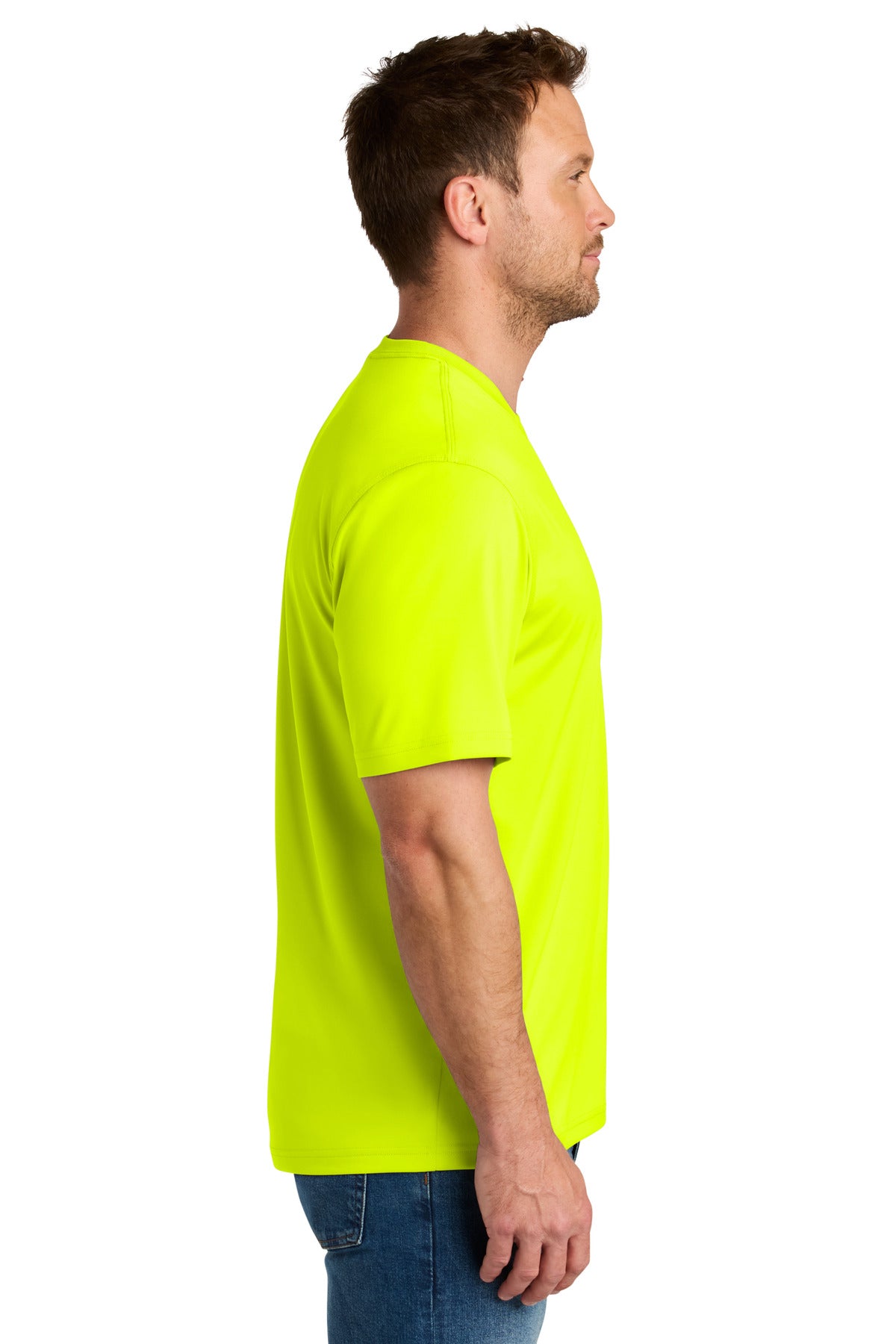 CornerStone Workwear Pro Short Sleeve Tee CS440 - Safety Yellow - side