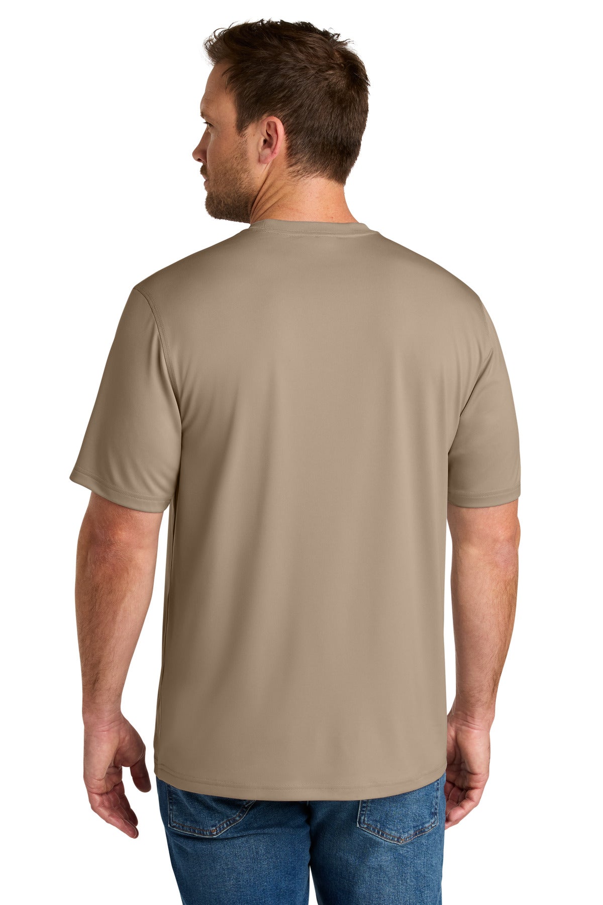 CornerStone Workwear Pro Short Sleeve Tee CS440 - Silver Tan - back