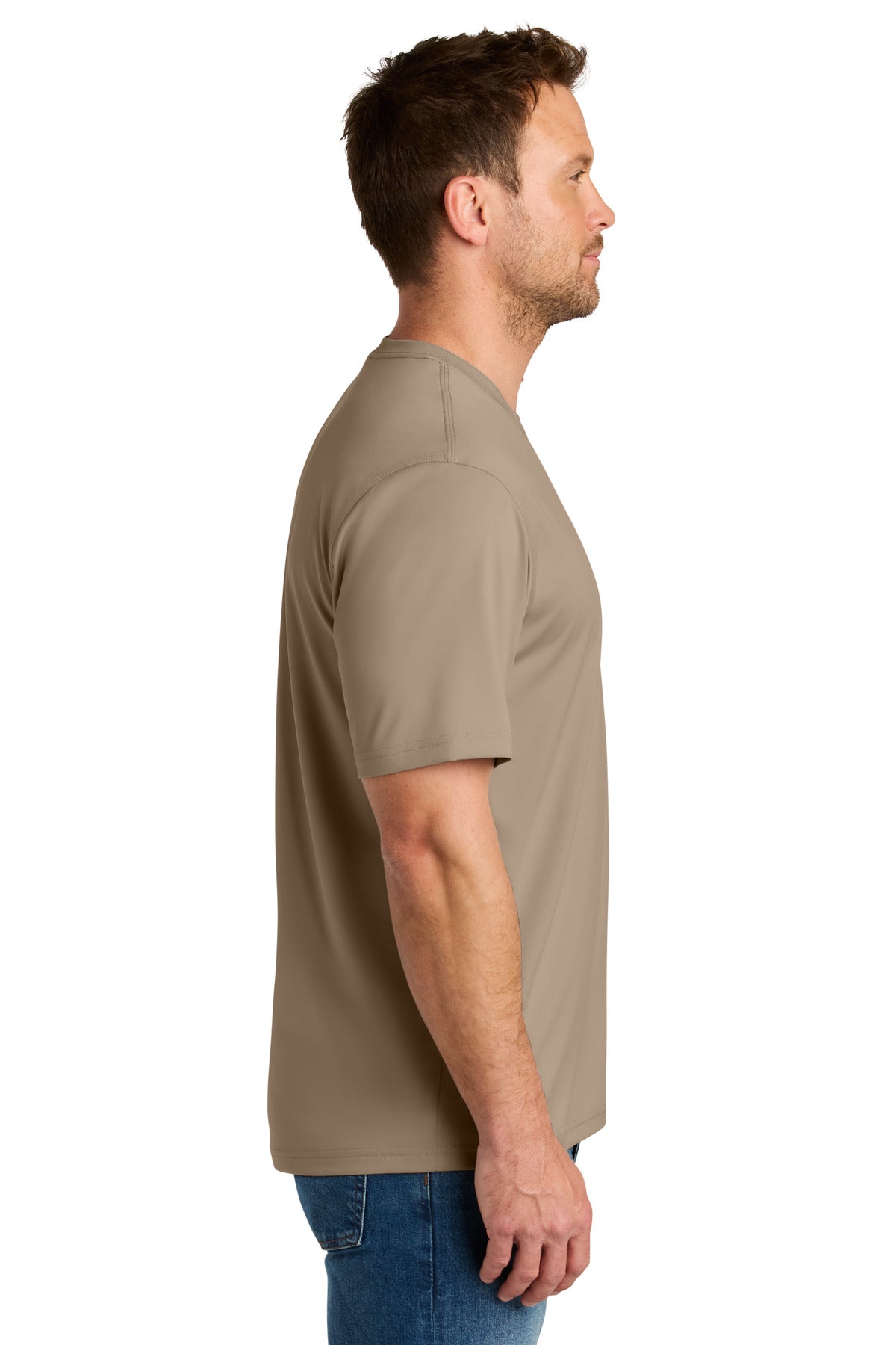 CornerStone Workwear Pro Short Sleeve Tee CS440 - Silver Tan - side