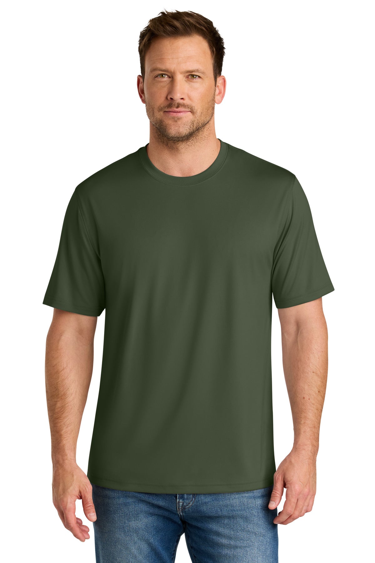 CornerStone Workwear Pro Short Sleeve Tee CS440 - Tactical Green - front