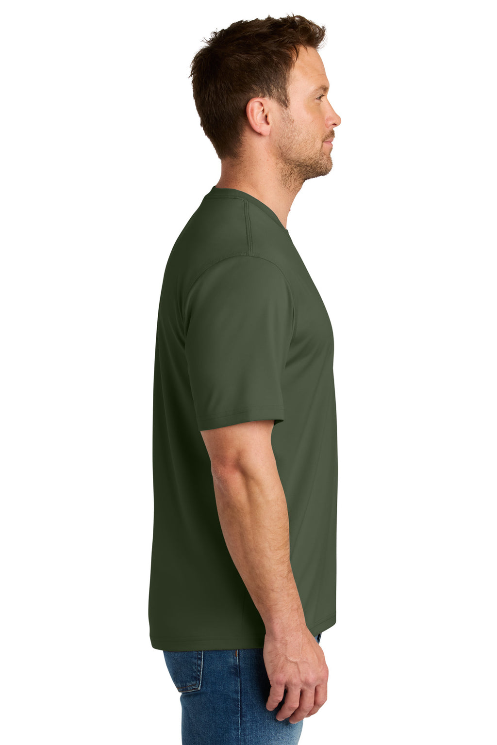 CornerStone Workwear Pro Short Sleeve Tee CS440 - Tactical Green - side
