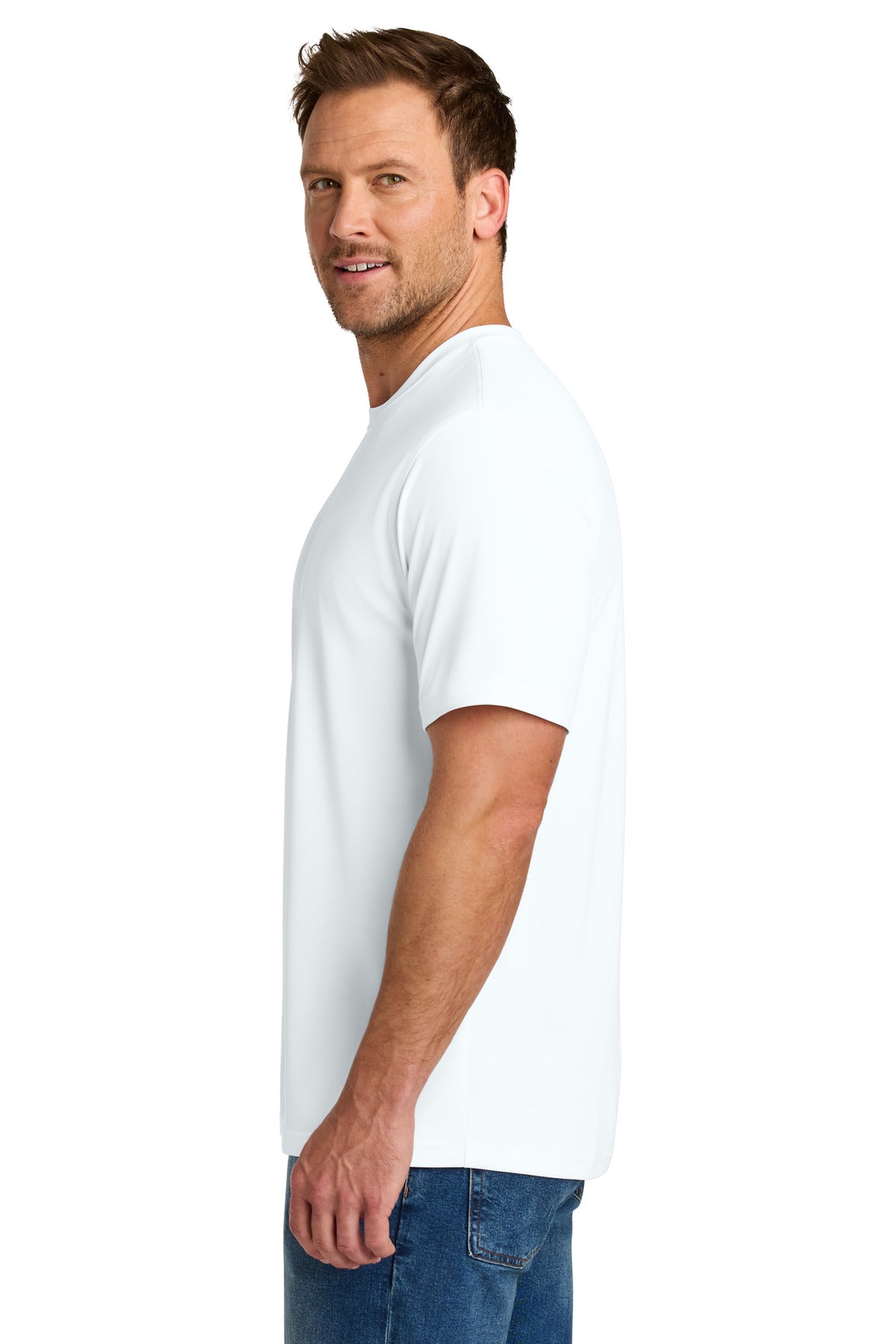 CornerStone Workwear Pro Short Sleeve Tee CS440 - White - side