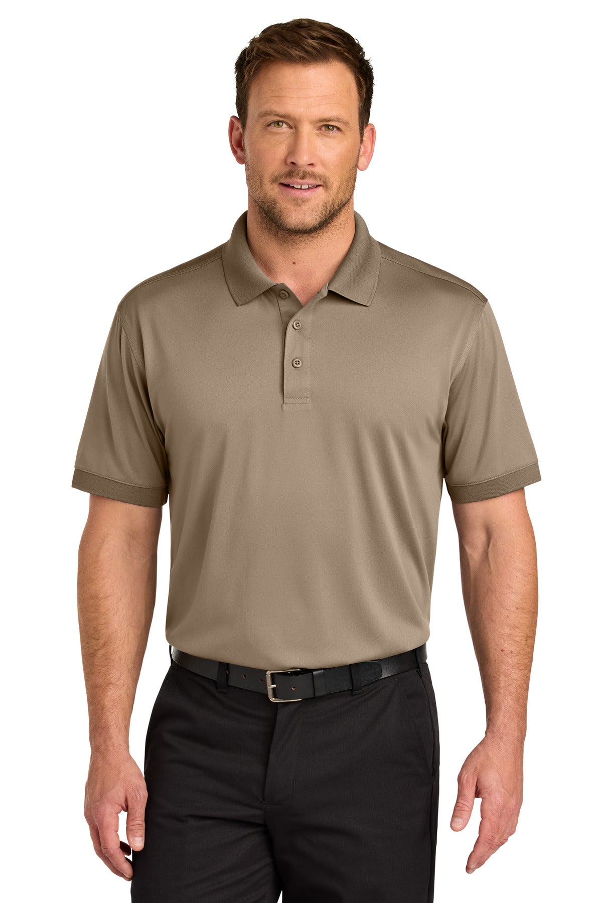 CornerStone Workwear Pro Polo CS450 - Silver Tan - front