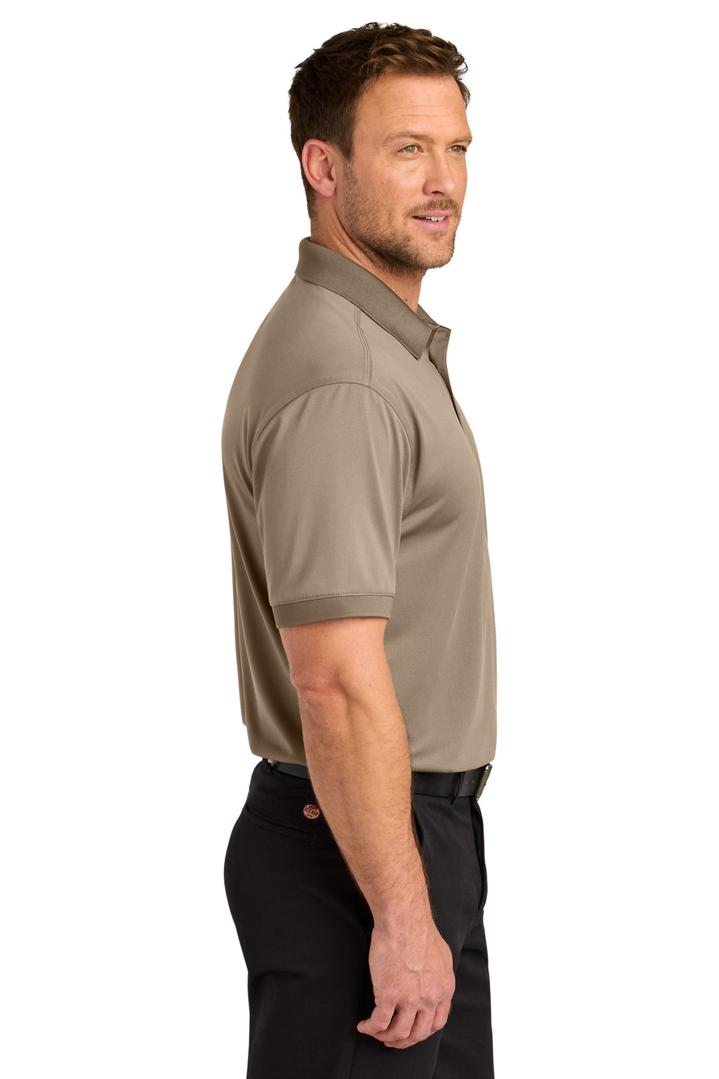 CornerStone Workwear Pro Polo CS450 - Silver Tan - side