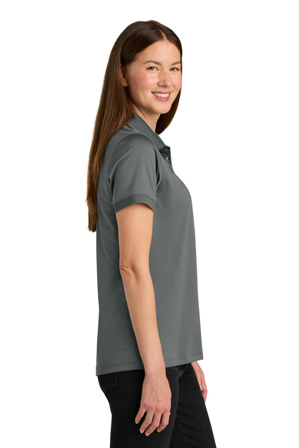 CornerStone Women's Workwear Pro Polo CS451 - Metal Grey - side