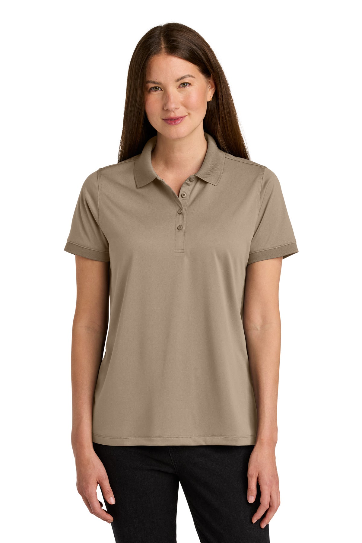 CornerStone Women's Workwear Pro Polo CS451 - Silver Tan - front