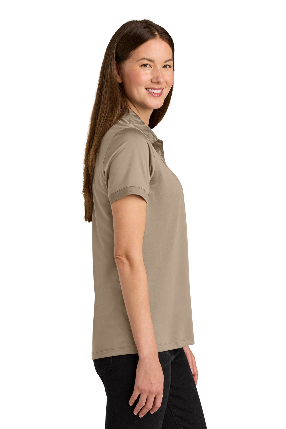 CornerStone Women's Workwear Pro Polo CS451 - Silver Tan - side