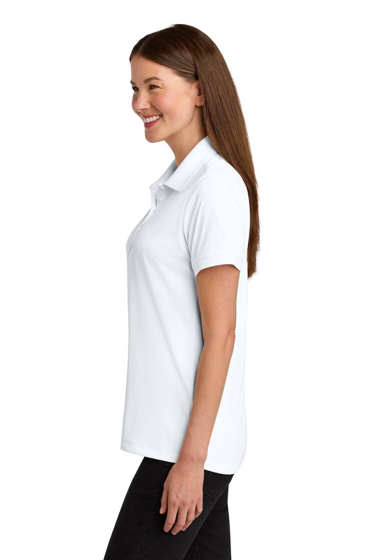 CornerStone Women's Workwear Pro Polo CS451 - White - side