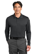 CornerStone Workwear Pro Tactical Long Sleeve Polo CS452LS - Echo Steel - front