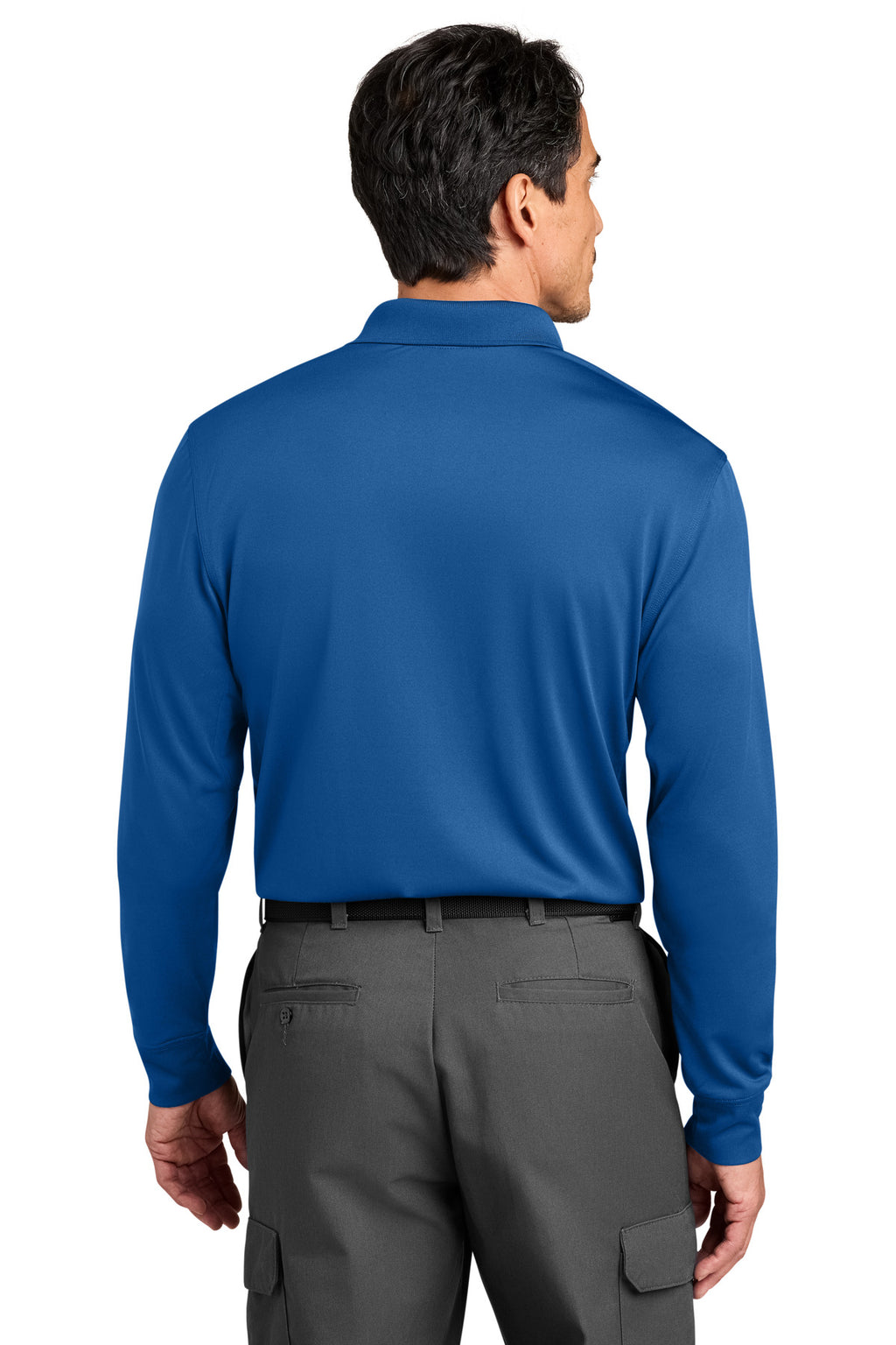 CornerStone Workwear Pro Tactical Long Sleeve Polo CS452LS - Royal - back