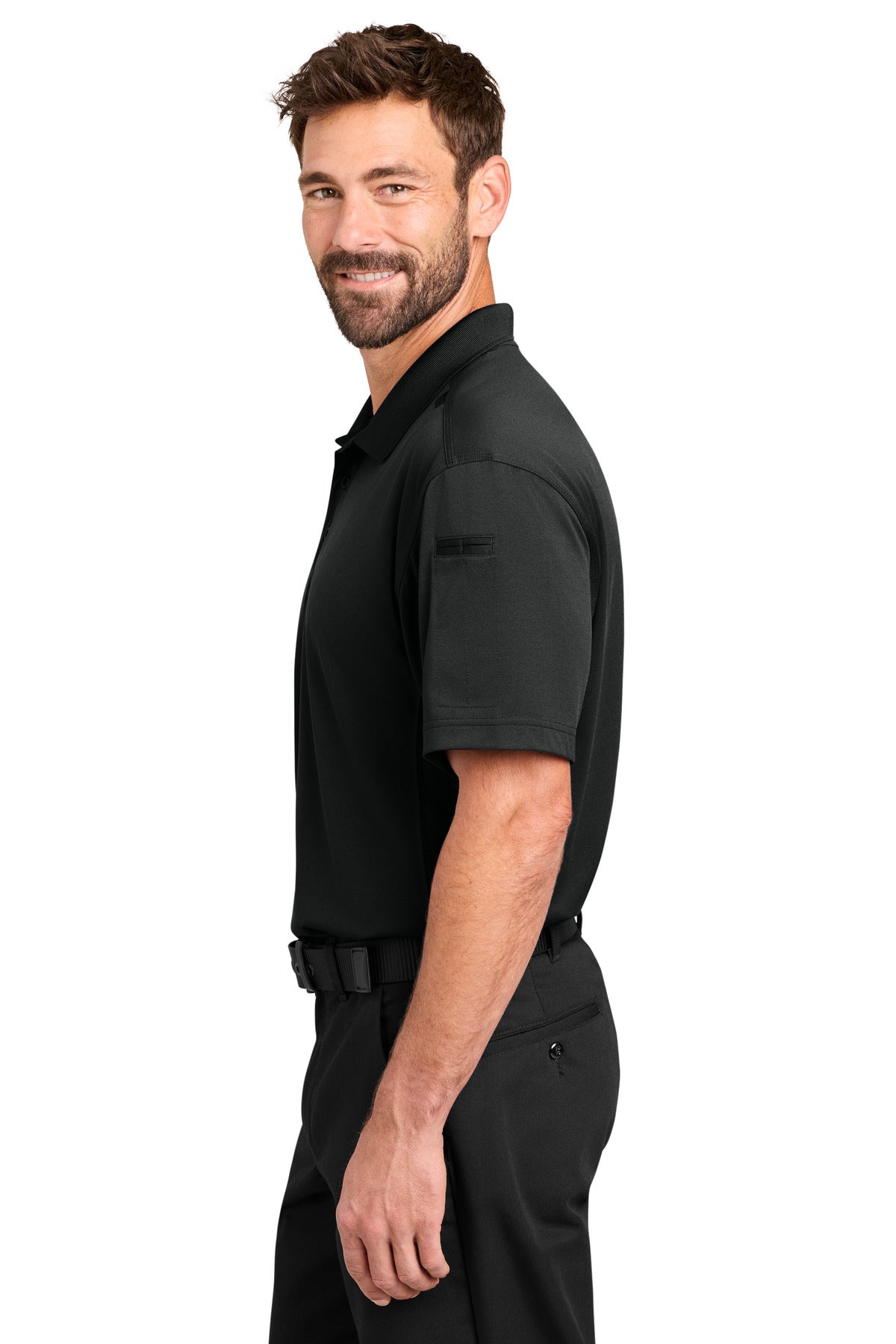 CornerStone Workwear Pro Tactical Polo CS452 - Black - side