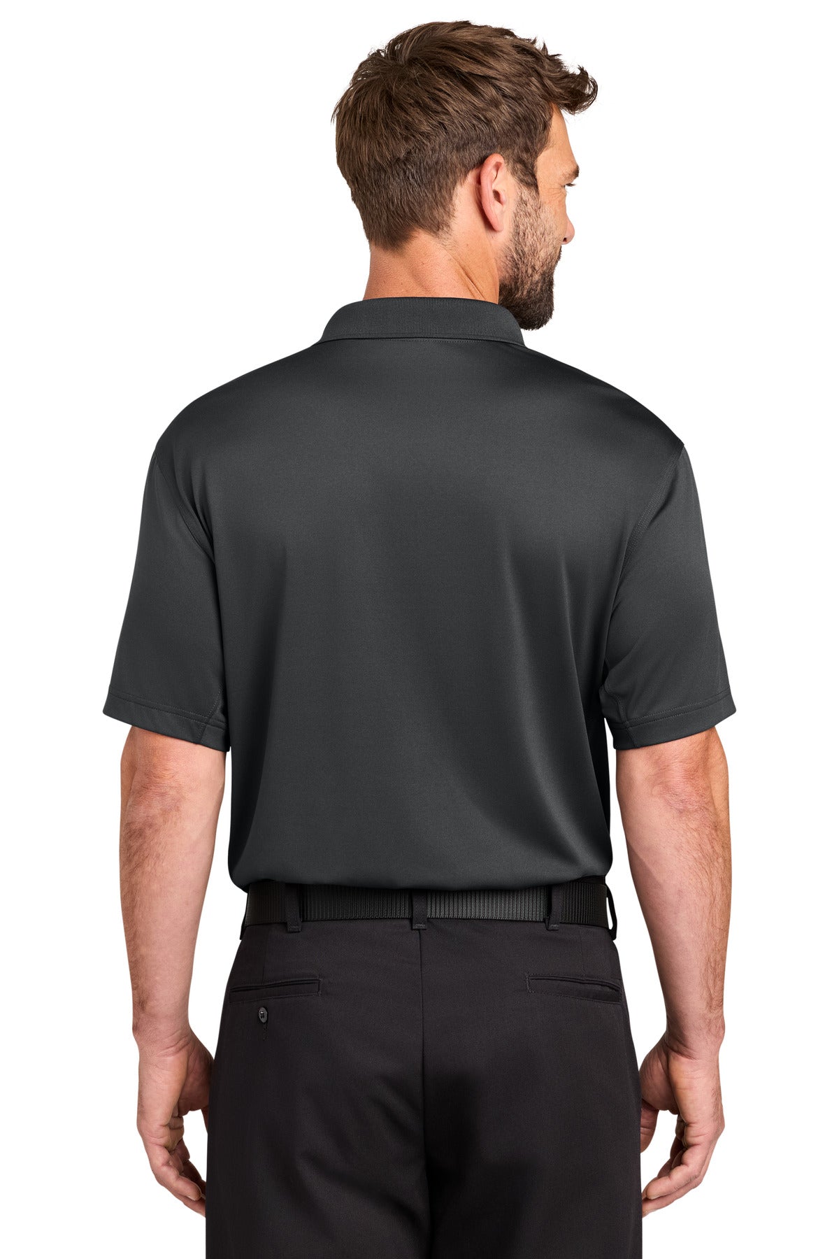 CornerStone Workwear Pro Tactical Polo CS452 - Echo Steel - back