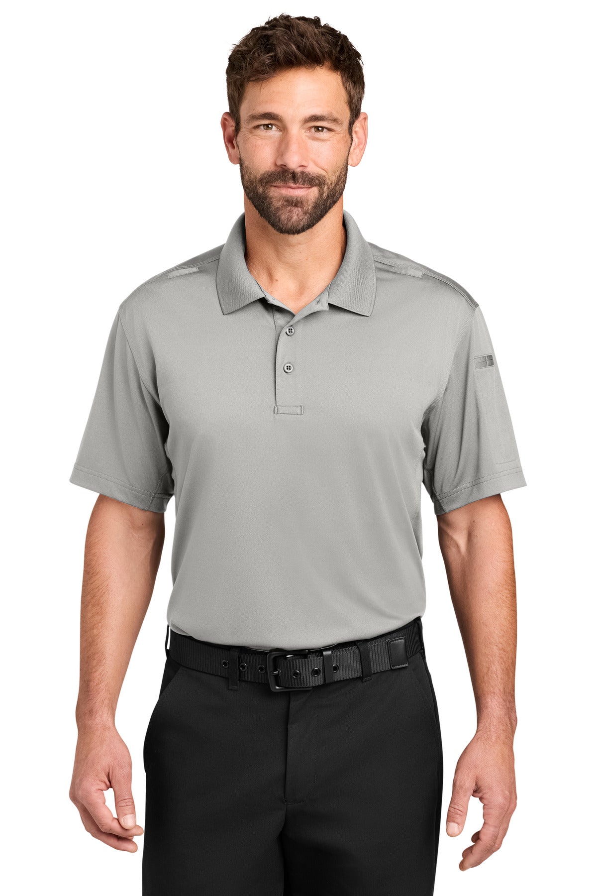 CornerStone Workwear Pro Tactical Polo CS452 - Light Grey - front