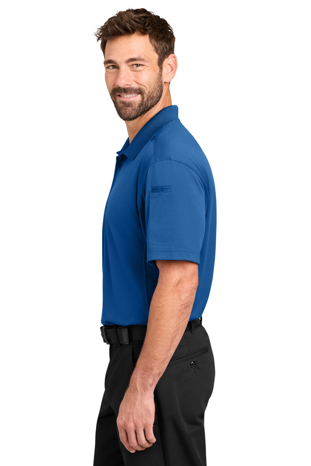 CornerStone Workwear Pro Tactical Polo CS452 - Royal - side