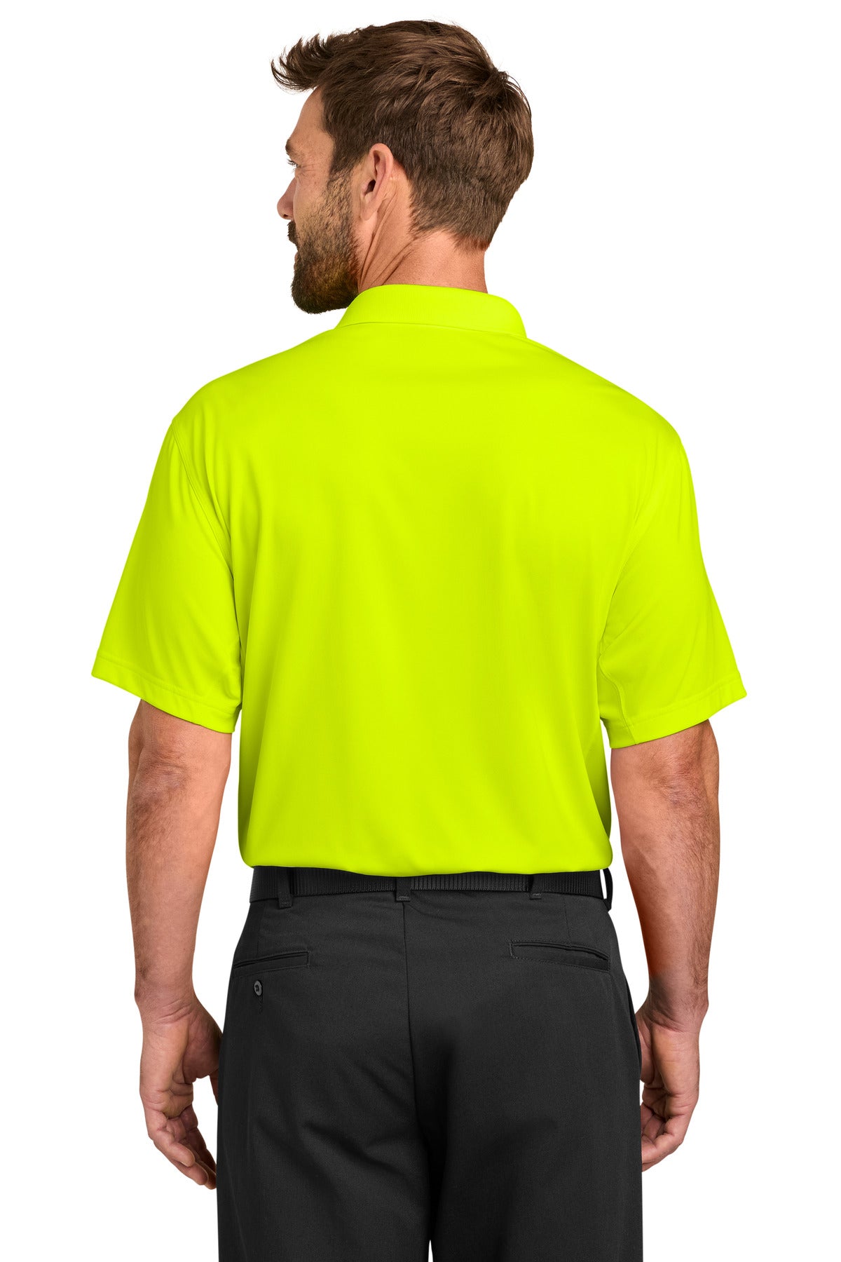 CornerStone Workwear Pro Tactical Polo CS452 - Safety Yellow - back