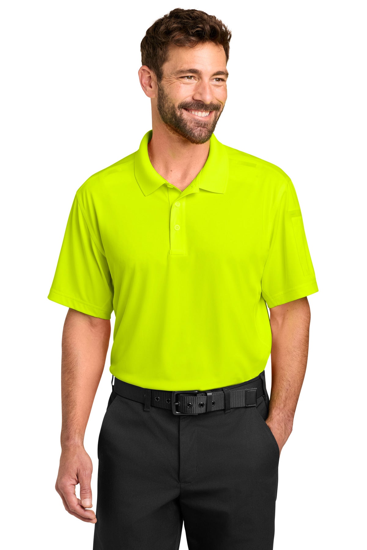 CornerStone Workwear Pro Tactical Polo CS452 - Safety Yellow - front