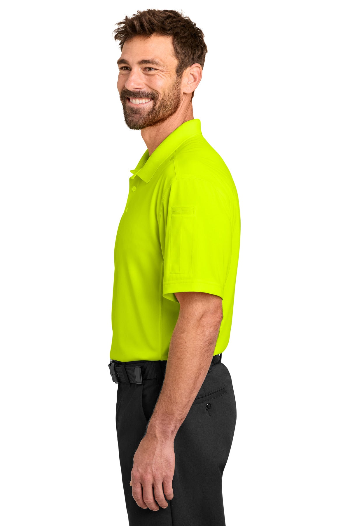 CornerStone Workwear Pro Tactical Polo CS452 - Safety Yellow - side