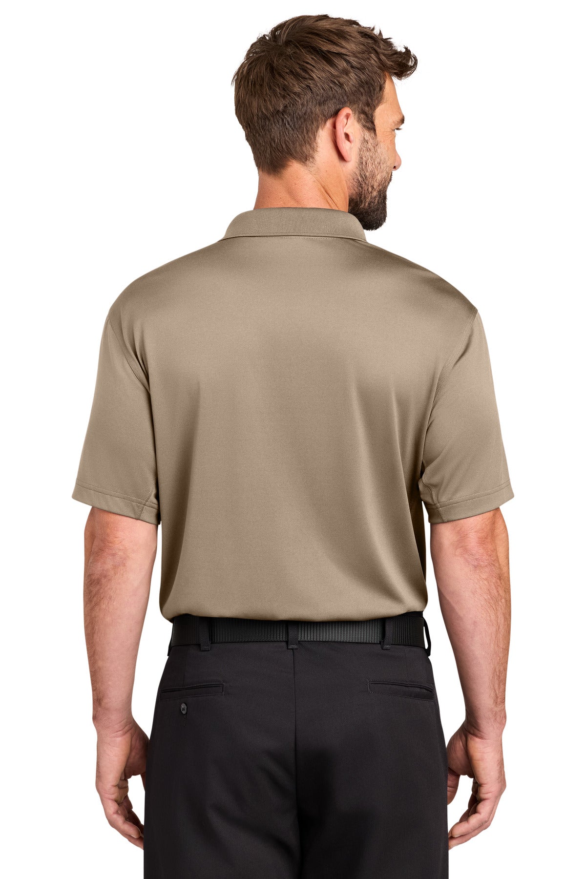 CornerStone Workwear Pro Tactical Polo CS452 - Silver Tan - back