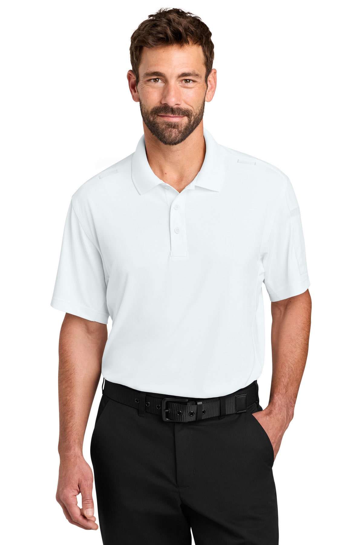 CornerStone Workwear Pro Tactical Polo CS452 - White - front