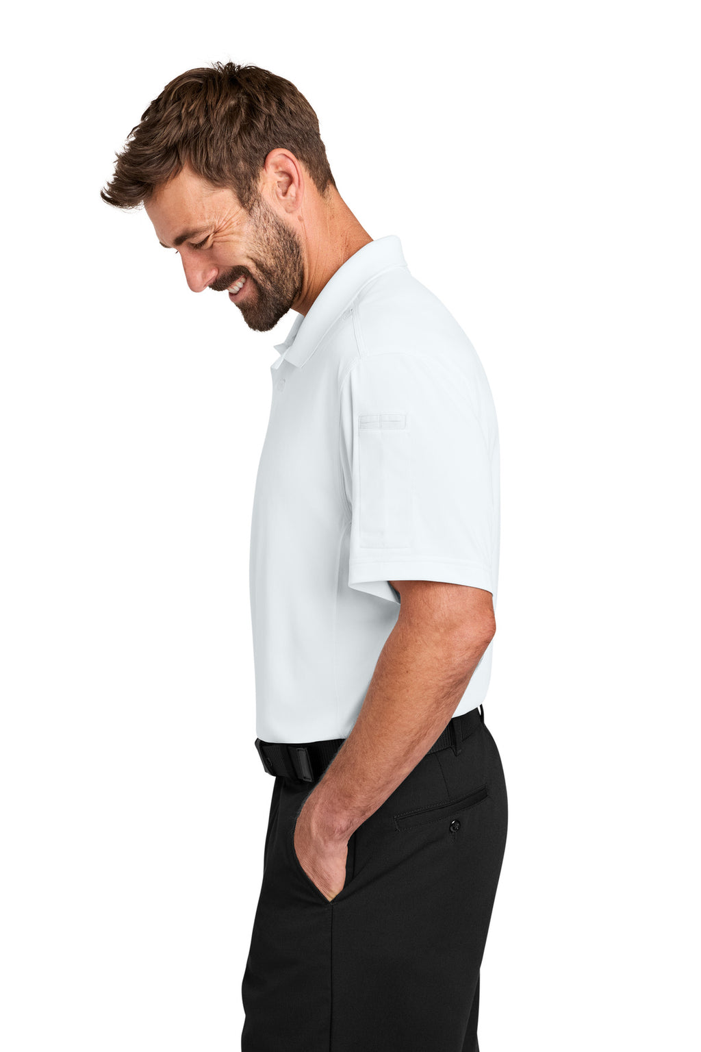 CornerStone Workwear Pro Tactical Polo CS452 - White - side