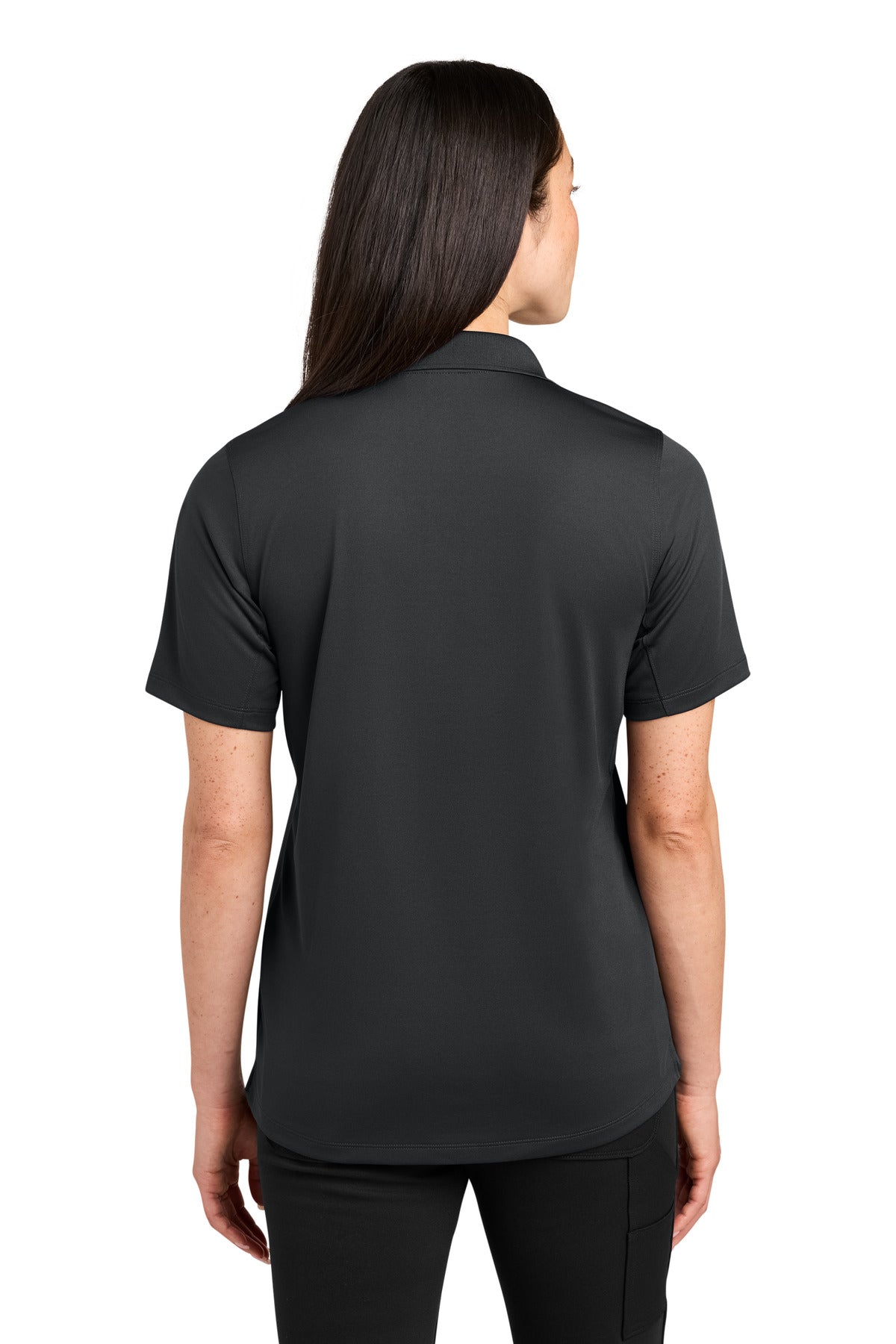 CornerStone Women's Workwear Pro Tactical Polo CS453 - Echo Steel - back