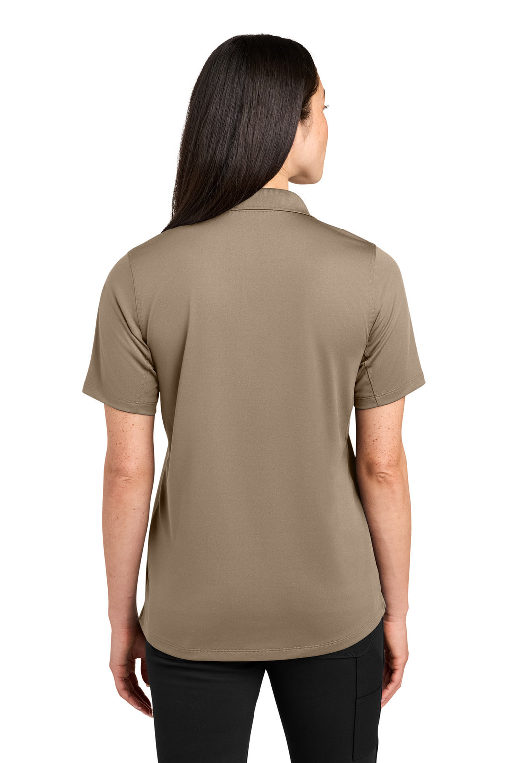 CornerStone Women's Workwear Pro Tactical Polo CS453 - Silver Tan - back