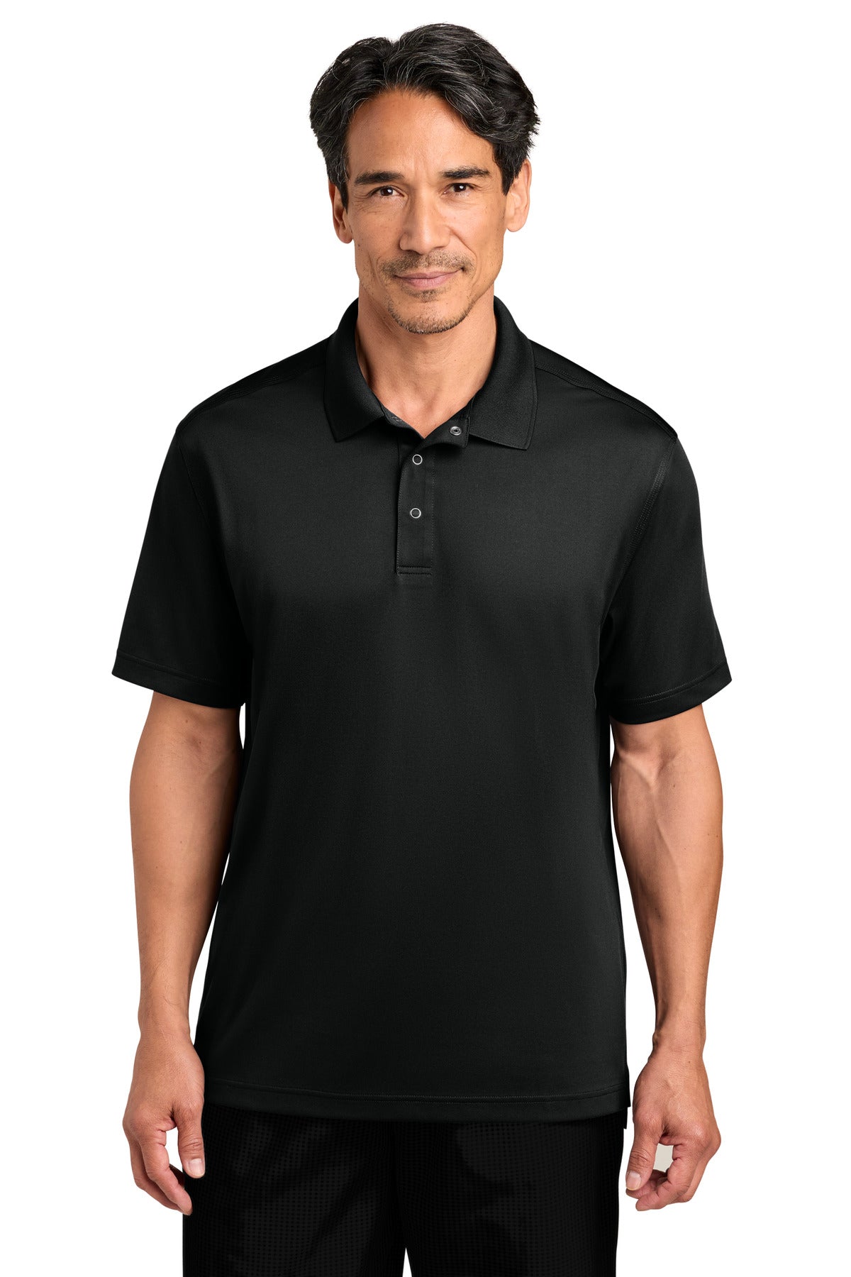 CornerStone Workwear Pro Gripper Polo CS454 - Black - front