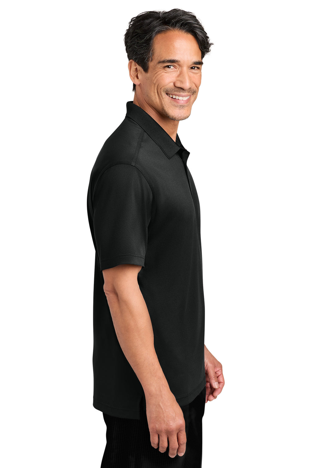 CornerStone Workwear Pro Gripper Polo CS454 - Black - side