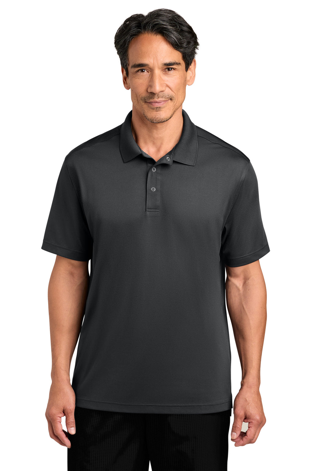 CornerStone Workwear Pro Gripper Polo CS454 - Echo Steel - front