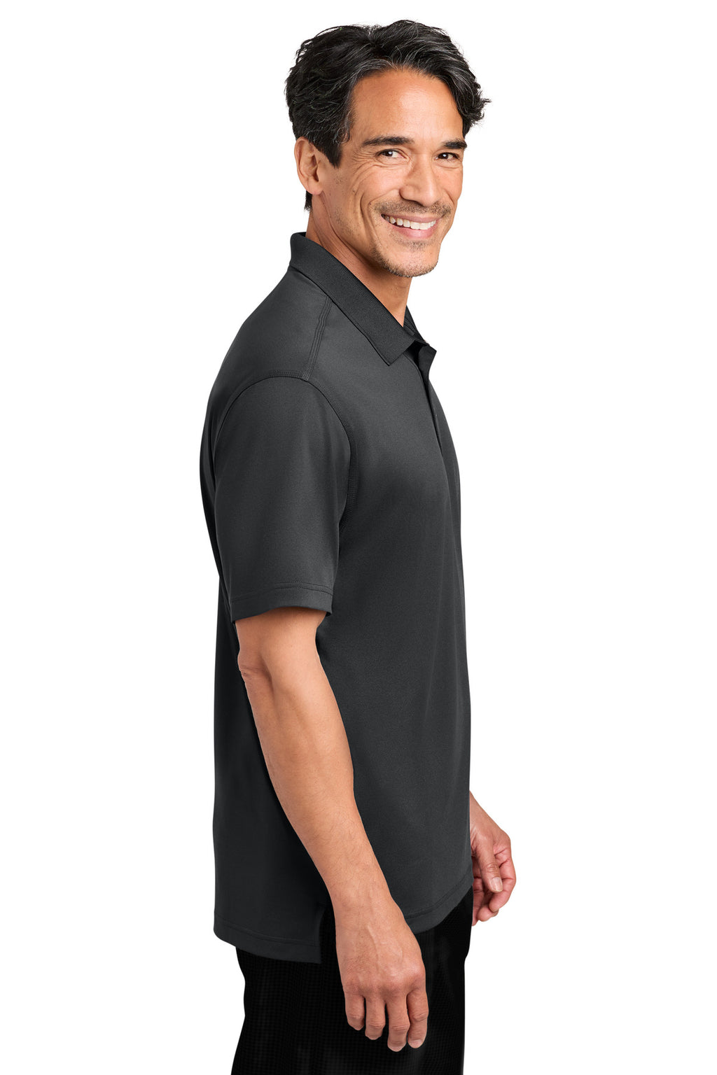 CornerStone Workwear Pro Gripper Polo CS454 - Echo Steel - side