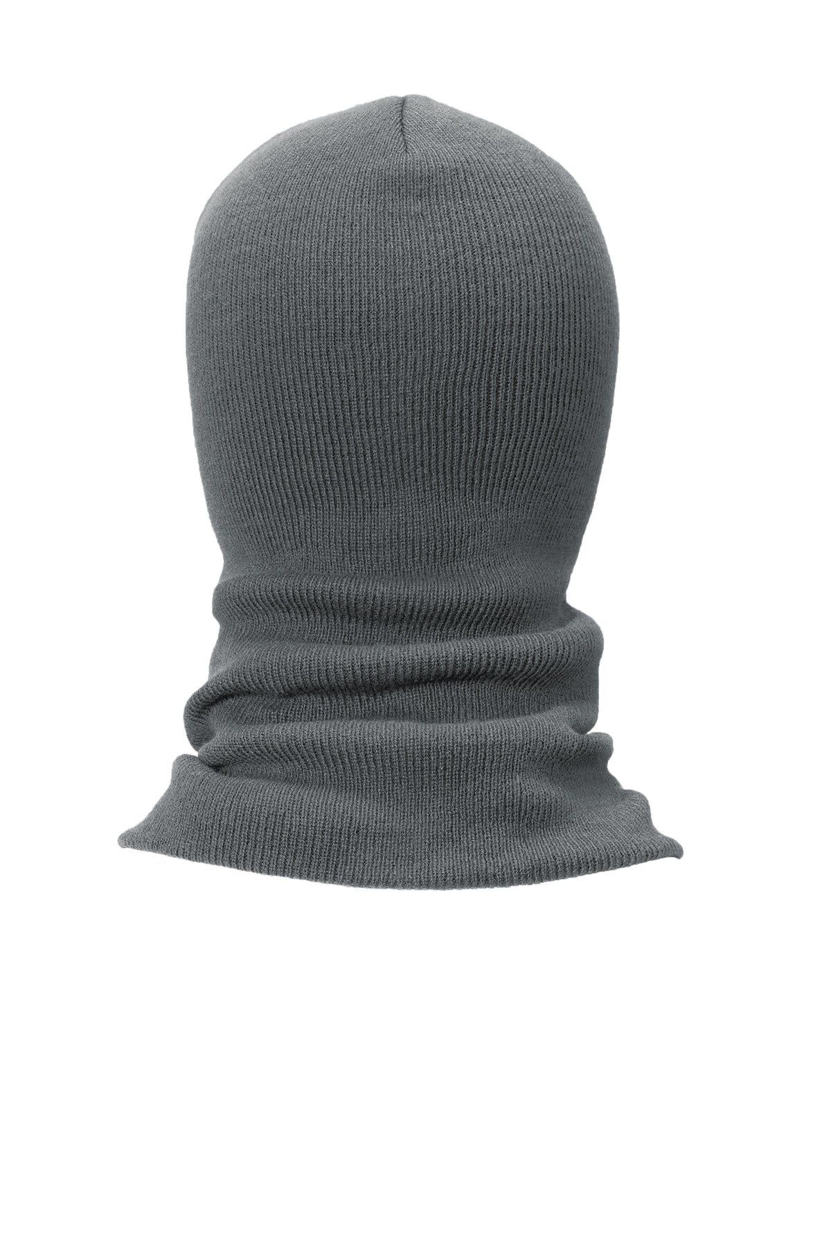 DISCONTINUED CornerStone Rib Knit Face Mask CS805 - Charcoal - back