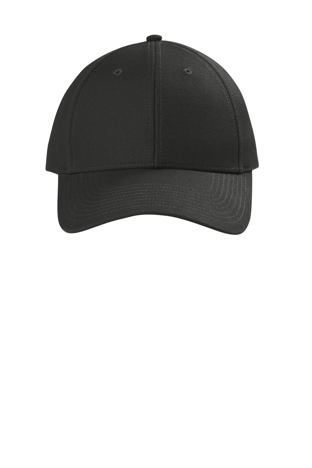DISCONTINUED CornerStone Canvas Cap. CS810 - Black - front