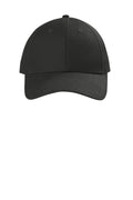 DISCONTINUED CornerStone Canvas Cap. CS810 - Black - front