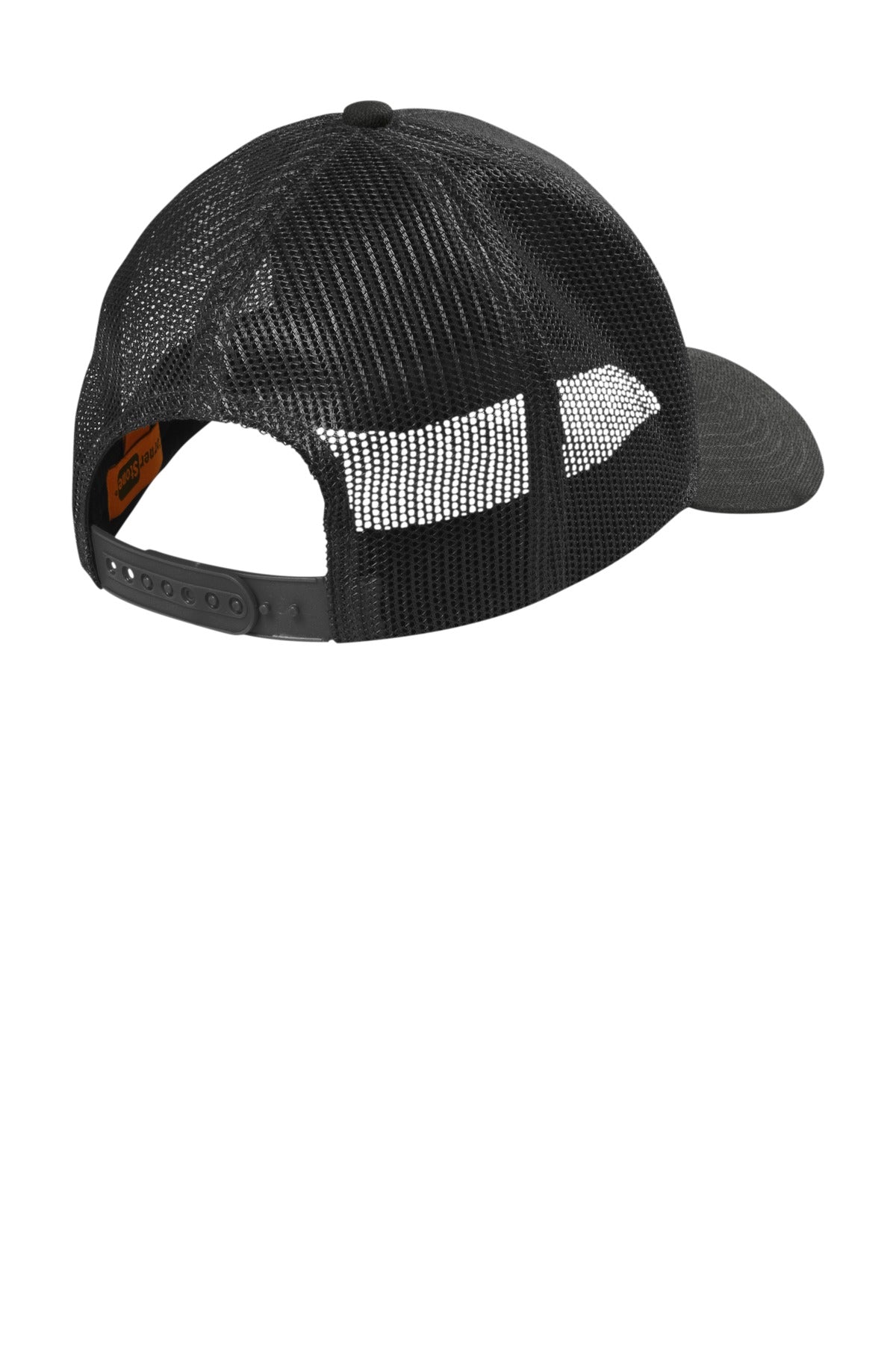 CornerStone Canvas Mesh Back Cap. CS811 - Black - back