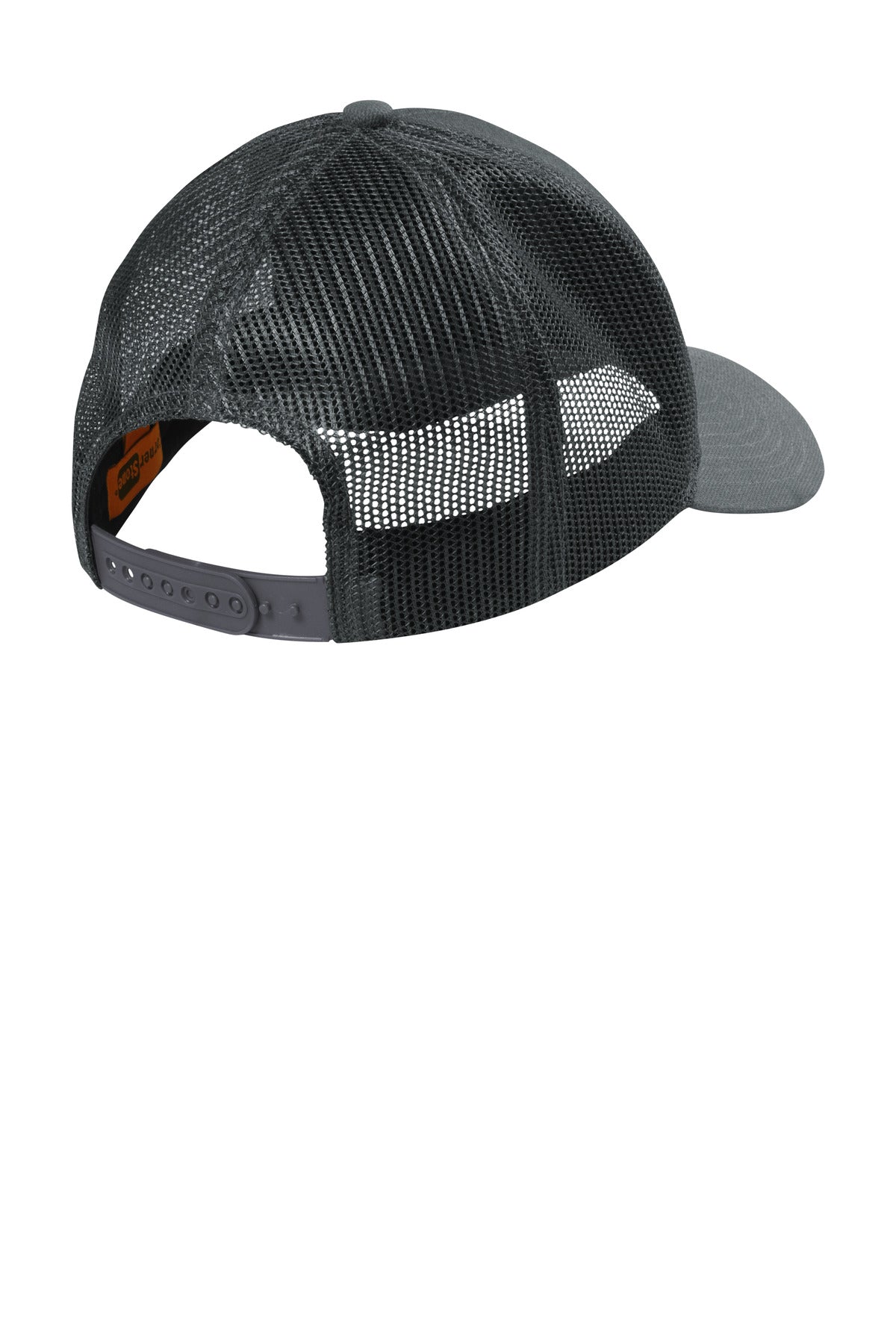 CornerStone Canvas Mesh Back Cap. CS811 - Charcoal - back