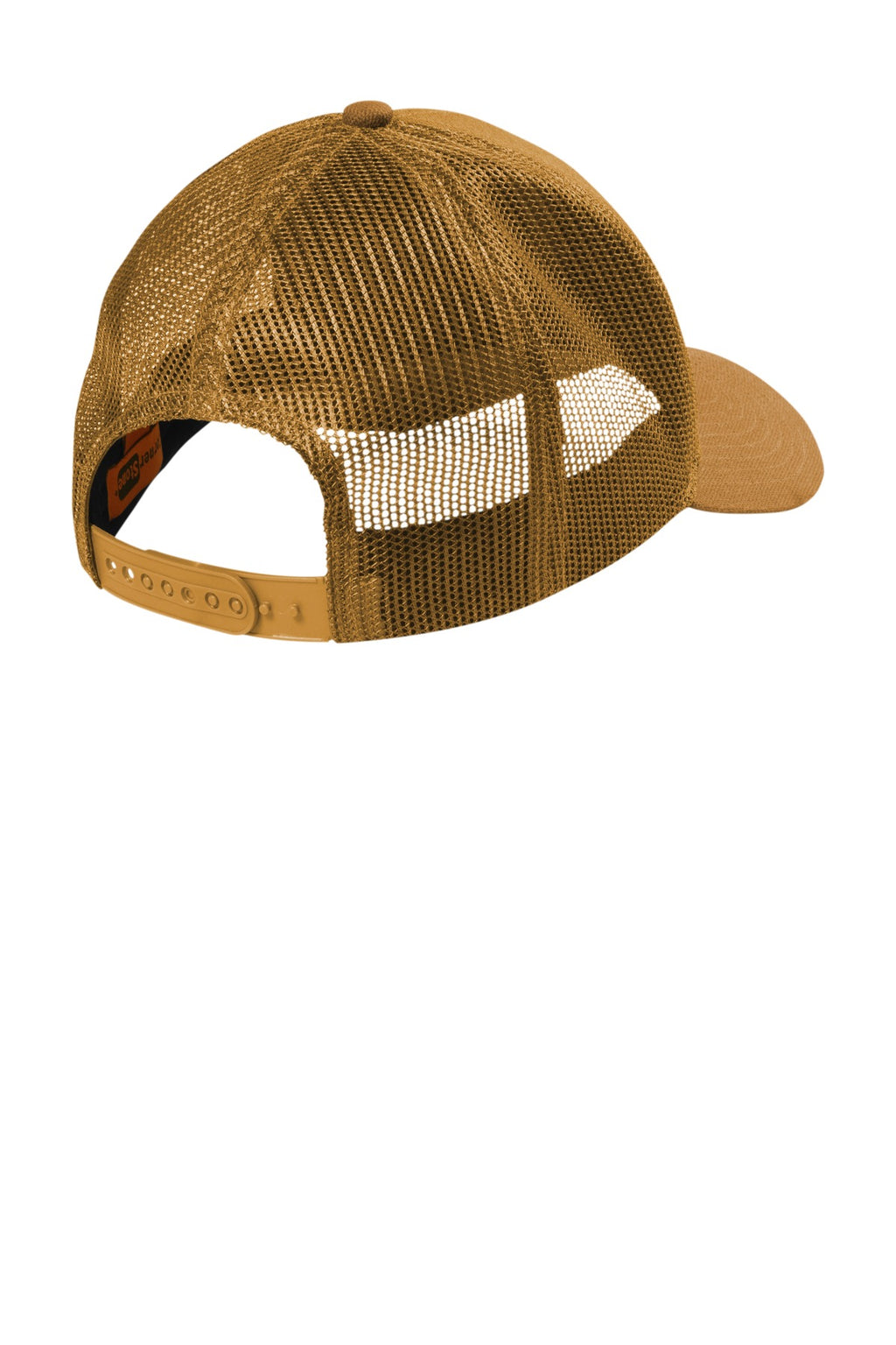 CornerStone Canvas Mesh Back Cap. CS811 - Duck Brown - back