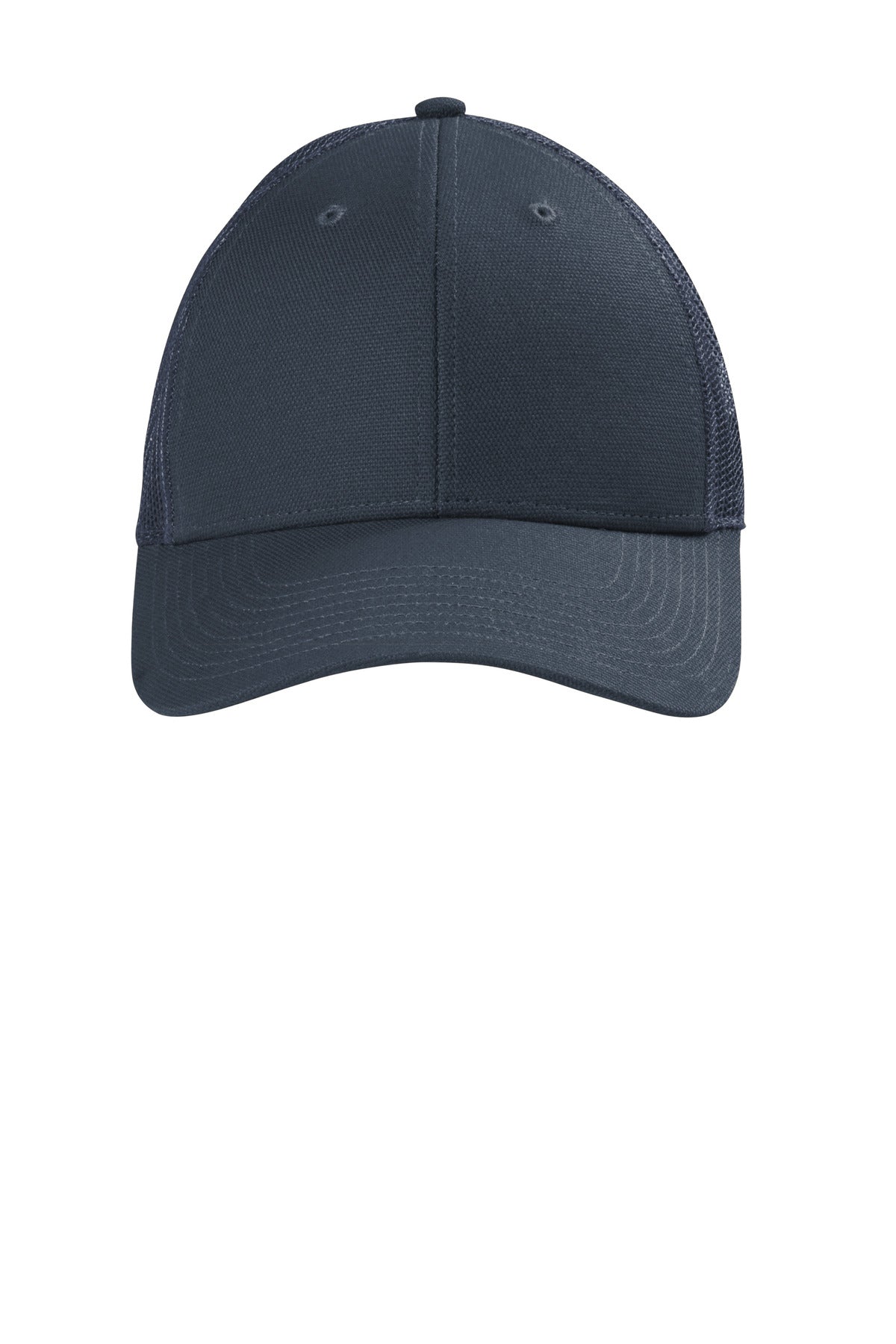 CornerStone Canvas Mesh Back Cap. CS811 - Navy Blue - front