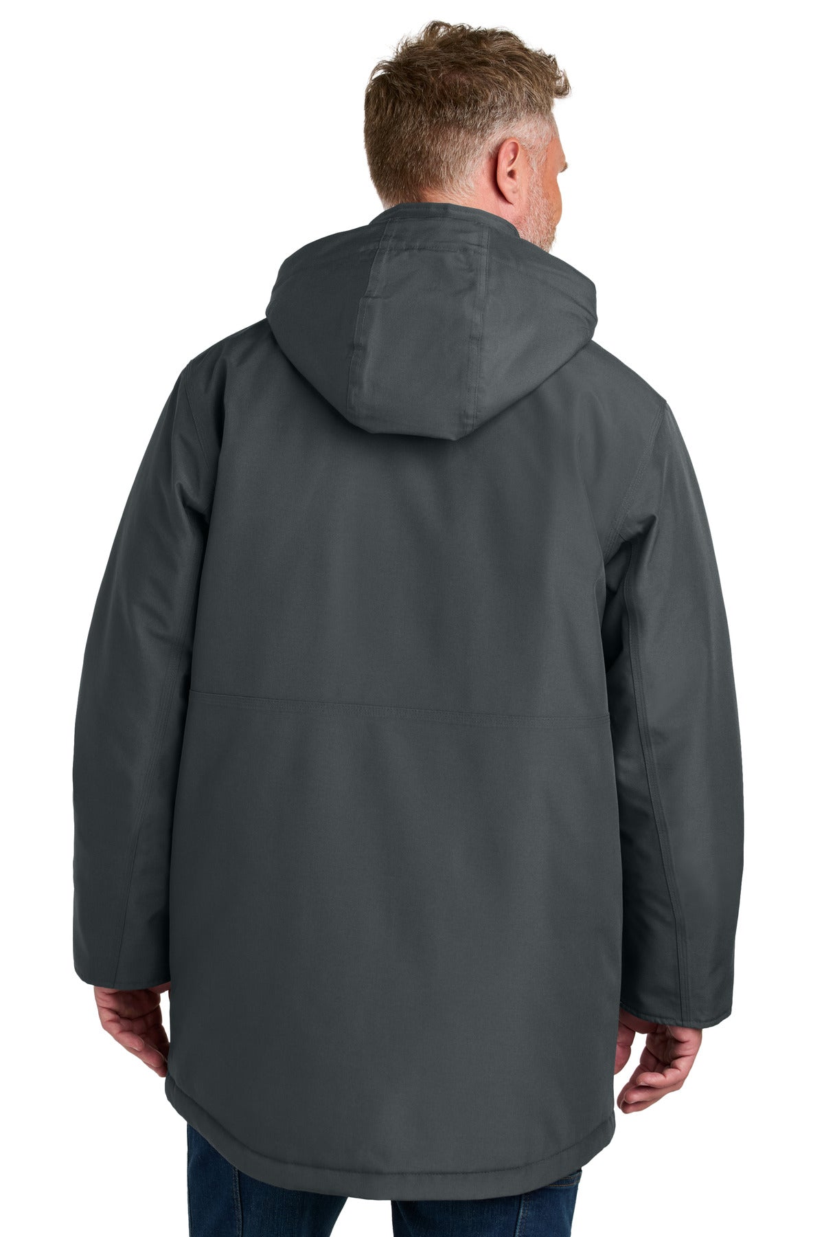 CornerStone Elements Insulated Parka CSJ10 - Iron Grey - back
