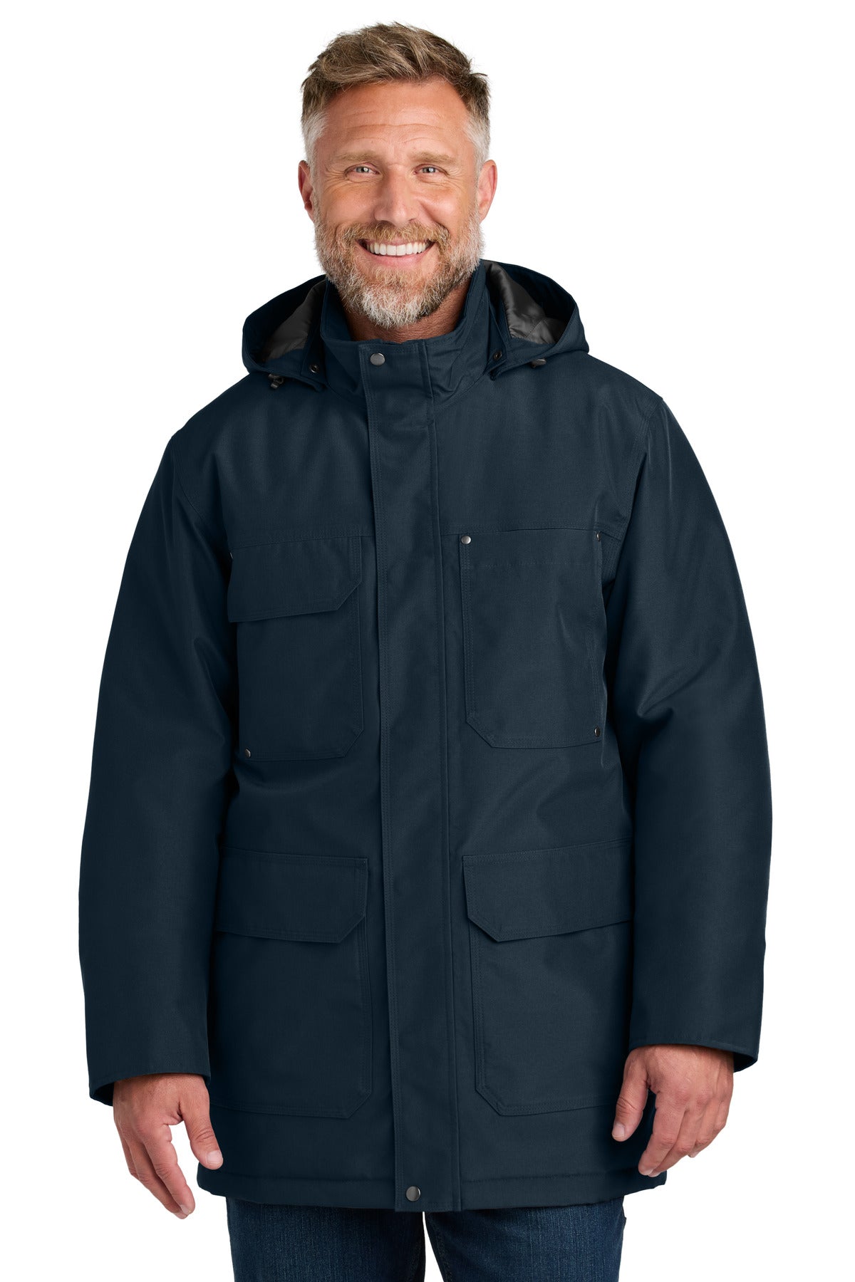 CornerStone Elements Insulated Parka CSJ10 - Navy - front