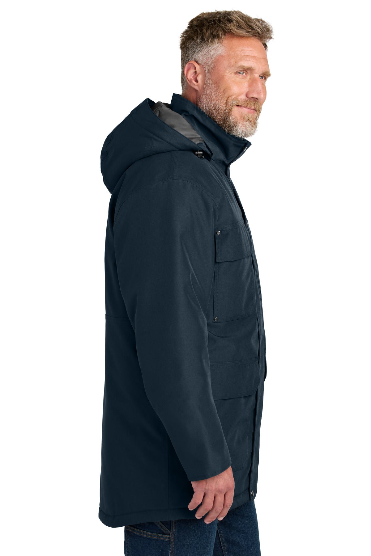 CornerStone Elements Insulated Parka CSJ10 - Navy - side
