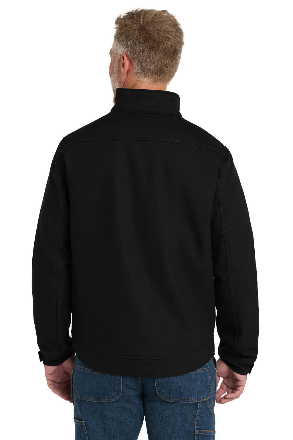CornerStone Duck Bonded Soft Shell Jacket CSJ60 - Black - back