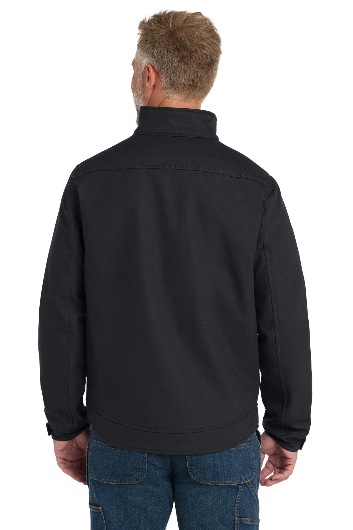 CornerStone Duck Bonded Soft Shell Jacket CSJ60 - Charcoal - back