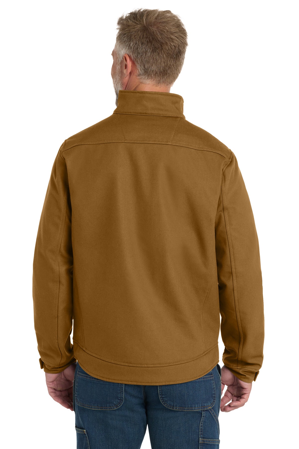 CornerStone Duck Bonded Soft Shell Jacket CSJ60 - Duck Brown - back