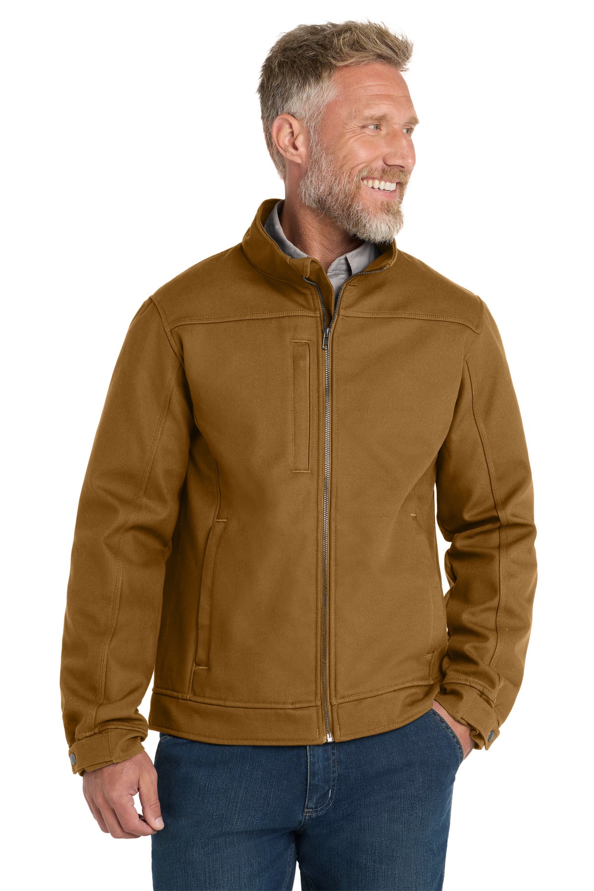 CornerStone Duck Bonded Soft Shell Jacket CSJ60 - Duck Brown - front