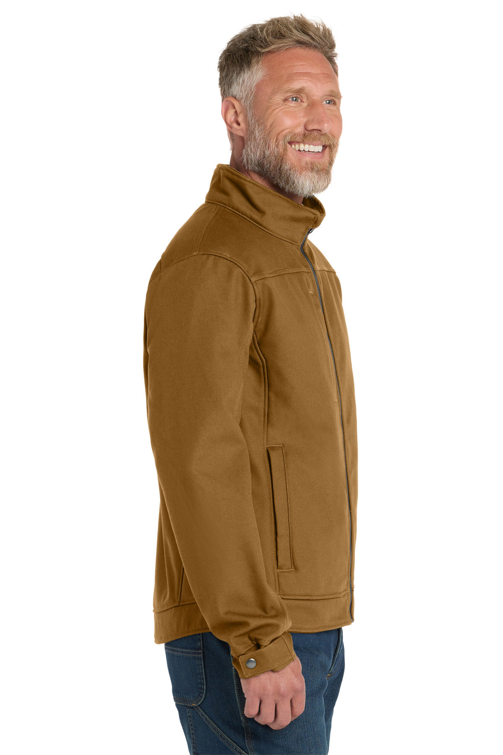 CornerStone Duck Bonded Soft Shell Jacket CSJ60 - Duck Brown - side